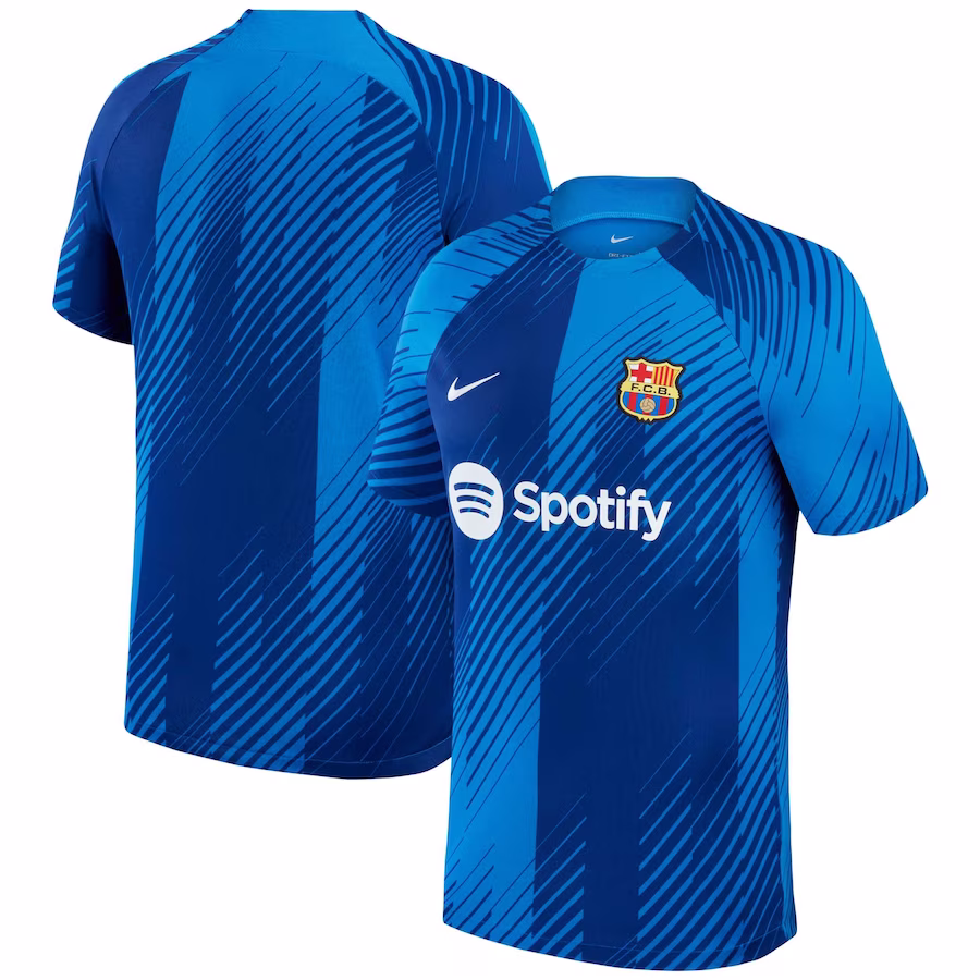 Barcelona Nike 2023/24 Academy Pro Pre-Match Top - Blue