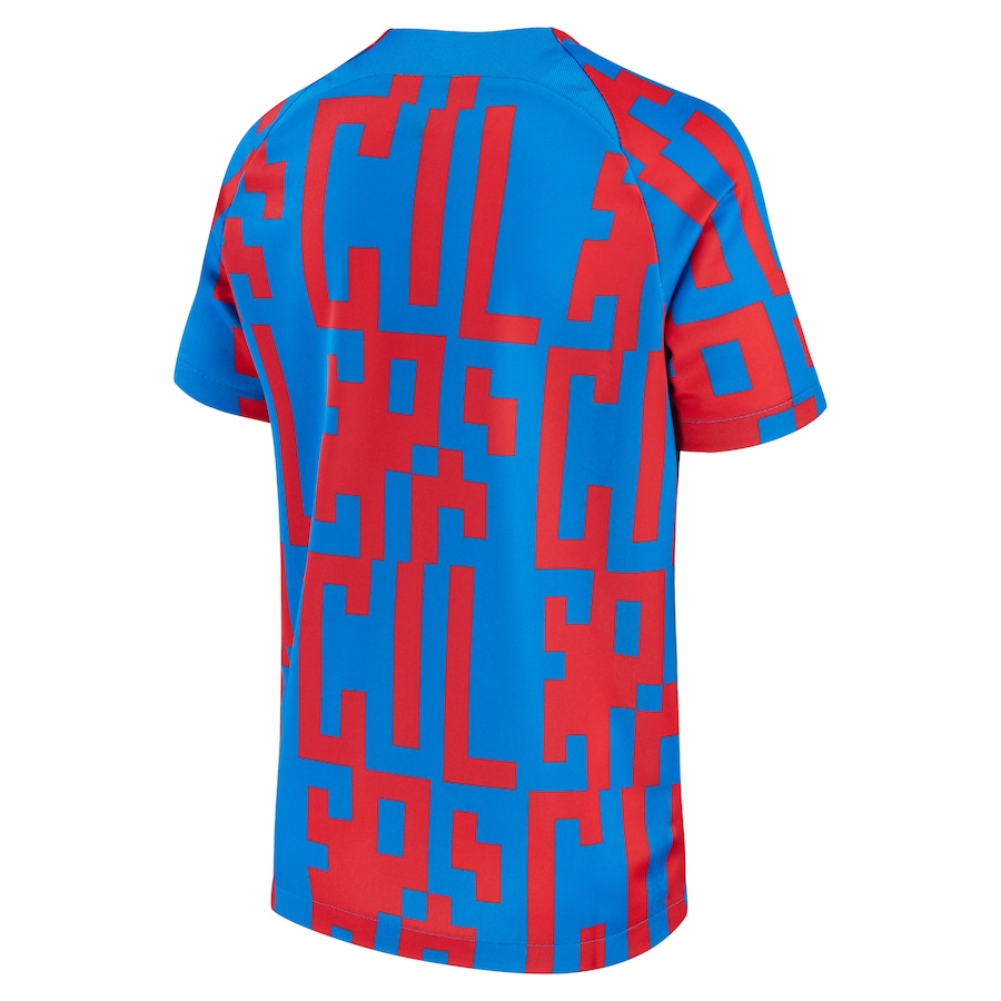Barcelona Nike 2022/23 Pre-Match Top - Blue