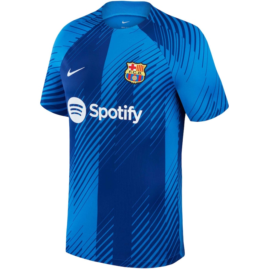Barcelona Nike 2023/24 Academy Pro Pre-Match Top - Blue