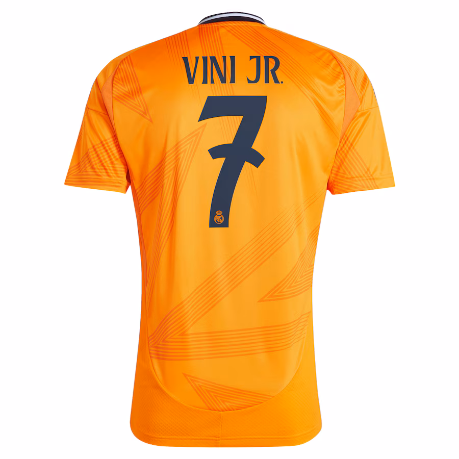 Vini Jr. Real Madrid adidas 2024/25 Away Replica Player Jersey - Orange