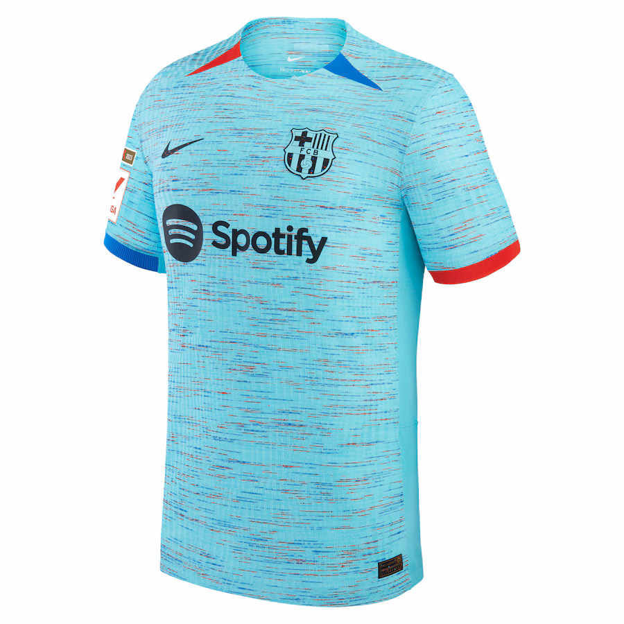 Frenkie de Jong Barcelona Nike 2023/24 Third Authentic Jersey - Aqua