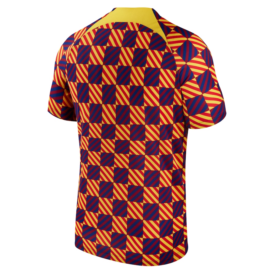Barcelona Nike 2023/24 Pre-Match Performance Top - Yellow