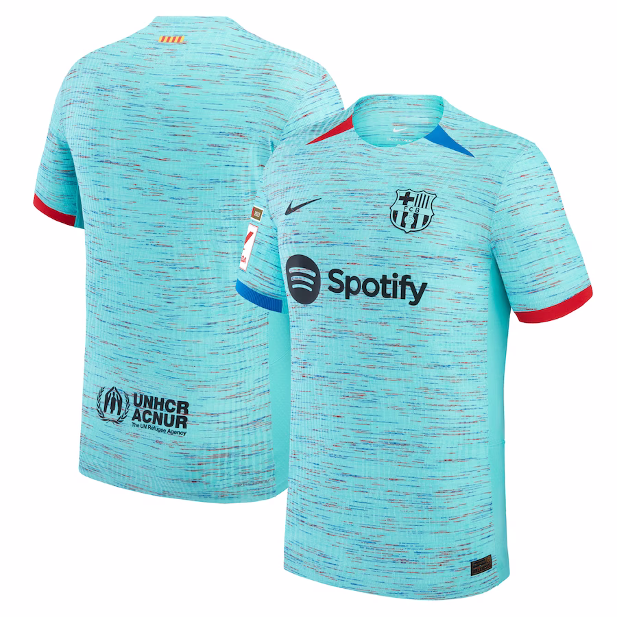 Barcelona Nike 2023/24 Third Match Authentic Jersey - Aqua