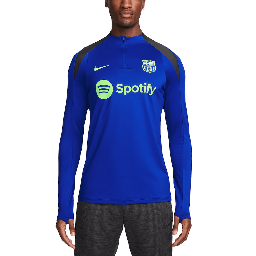 Barcelona Nike 2024/25  Strike Drill Performance Quarter-Zip Pullover Top - Royal