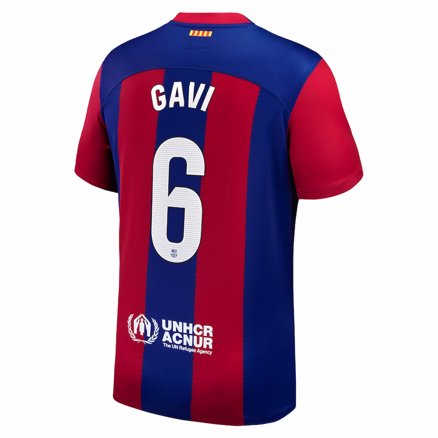 Gavi Barcelona Nike 2023/24 Home Stadium Replica Player Jersey - Royal