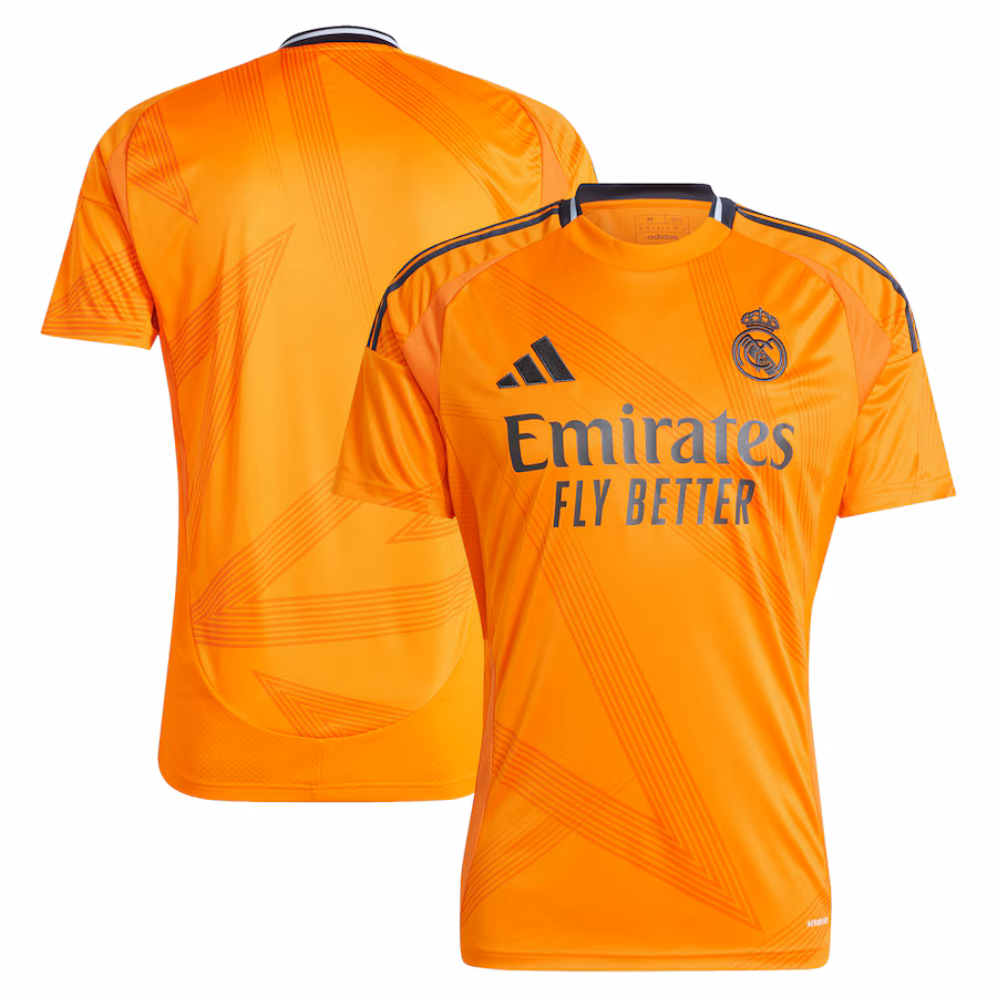 Real Madrid adidas 2024/25 Away Replica Jersey - Orange