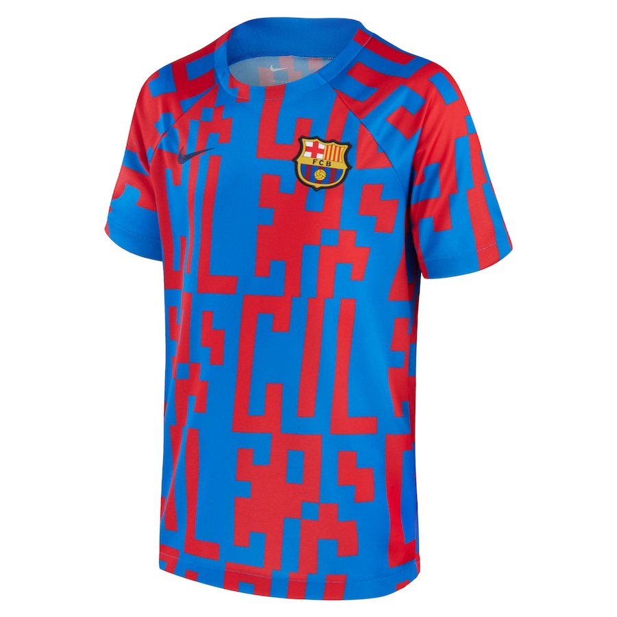 Barcelona Nike 2022/23 Pre-Match Top - Blue