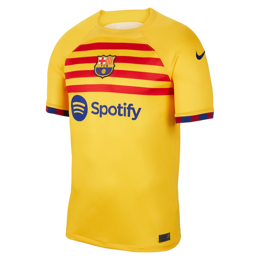 Pedri Barcelona Nike 2022/23 Fourth Breathe Stadium Replica Player Jersey - Yellow