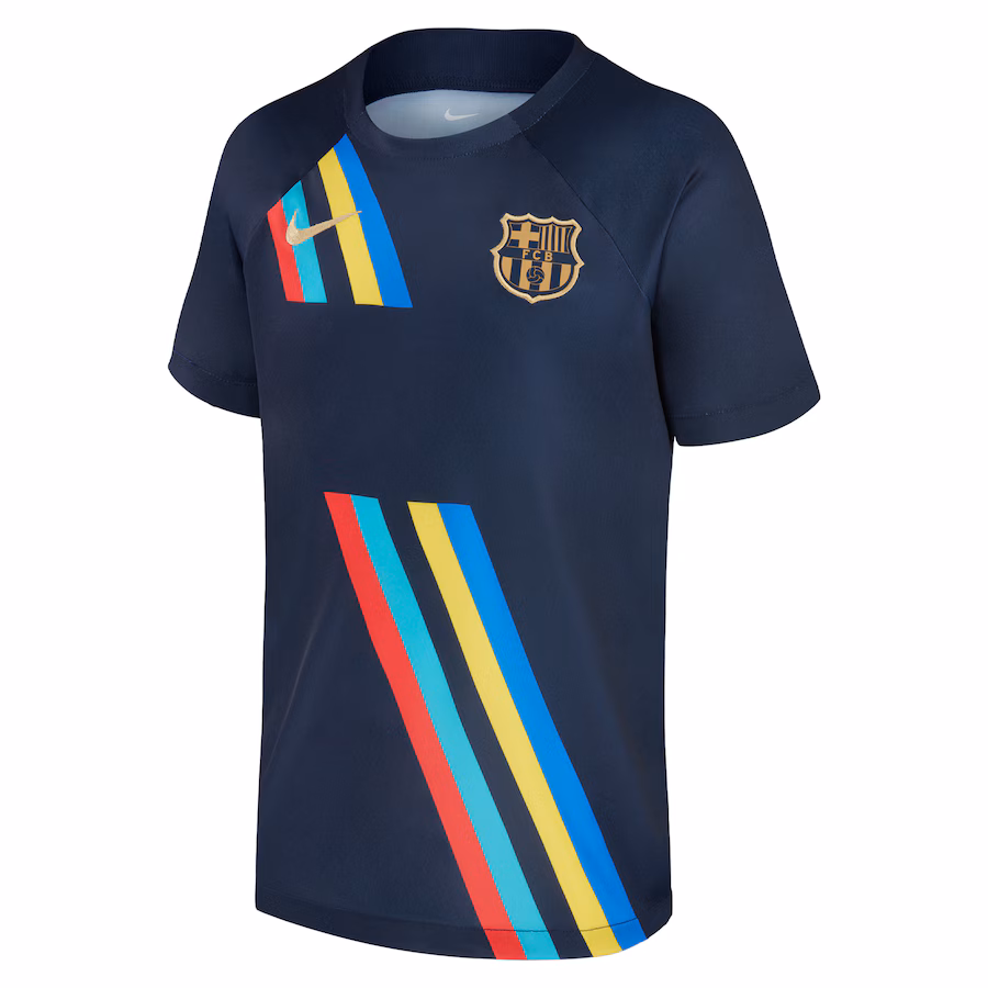 Barcelona Nike 2022/23 Away Pre-Match Top - Navy