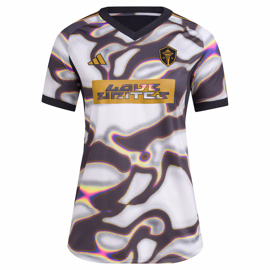 Seattle Sounders FC adidas Women's 2024 Pride Pre-Match Top - Black