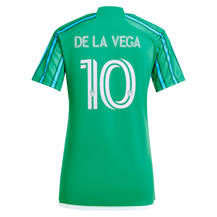 Pedro de la Vega Seattle Sounders FC adidas Women's 2024 The Anniversary Kit Replica Player Jersey – Green