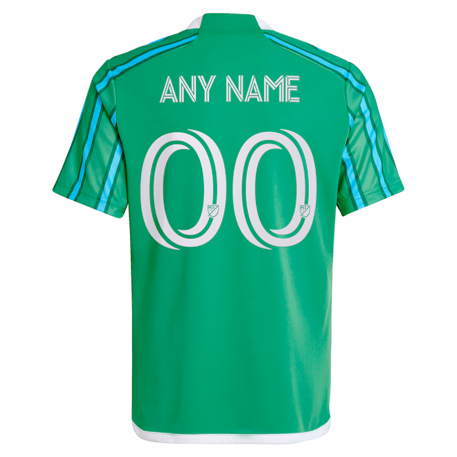 Seattle Sounders FC adidas Youth 2024 The Anniversary Kit Replica Custom Jersey – Green