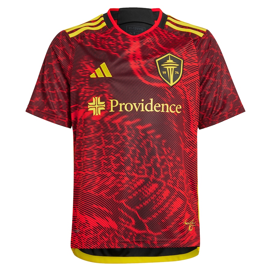Seattle Sounders FC adidas Youth 2024 The Bruce Lee Kit Replica Jersey – Red