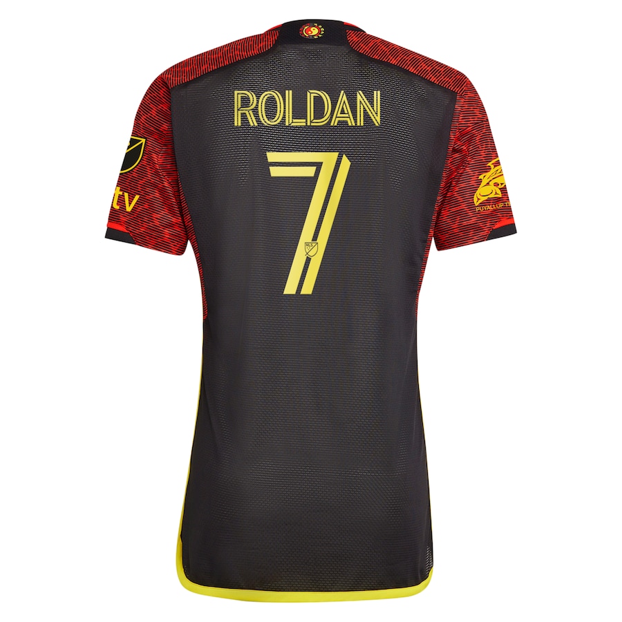 Cristian Roldan Seattle Sounders FC adidas 2023 The Bruce Lee Kit Authentic Jersey - Red
