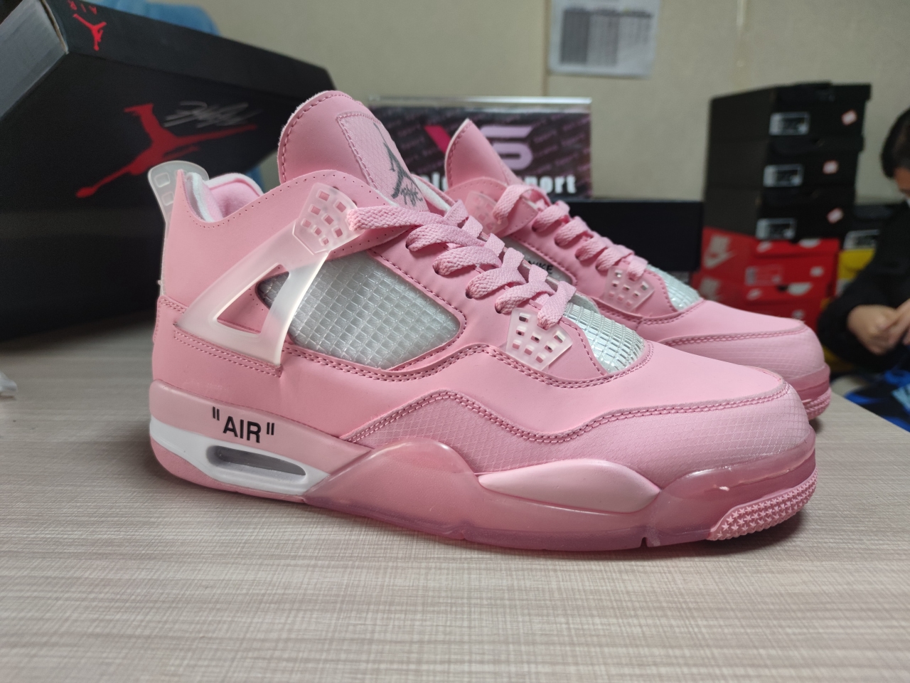 Jordan 4 Retro SP x Off white pink CV9388 600