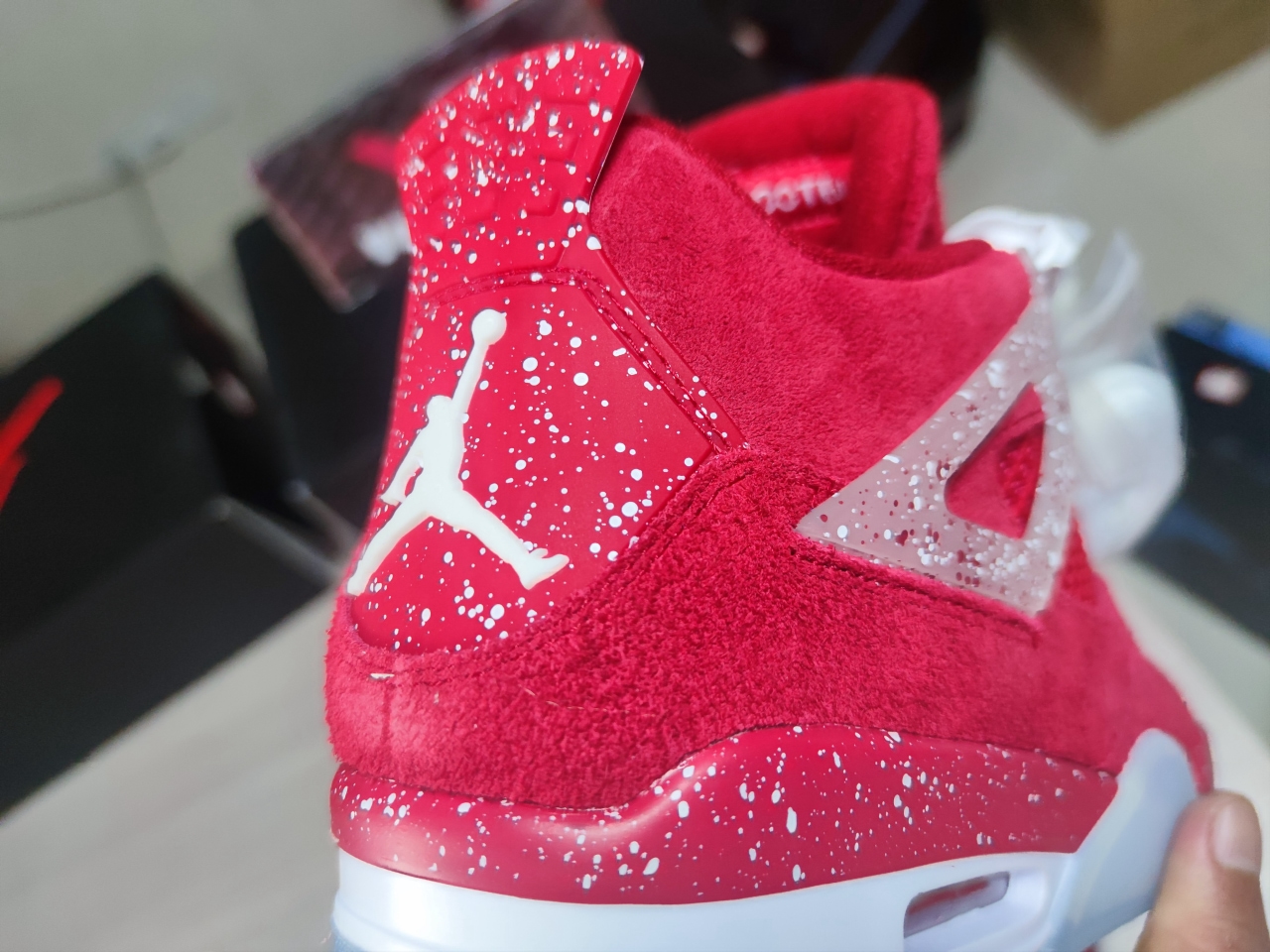 Air Jordan 4 Retro Claret Red/White