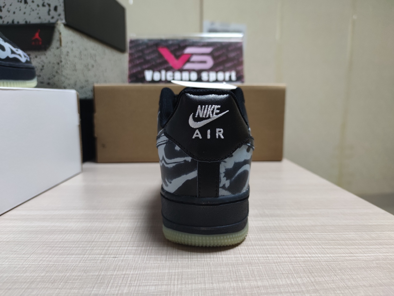 Air Force 1 Low Black Skeleton Halloween BQ7541-001