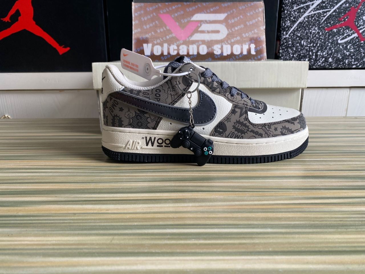Air Force 1 07 Low Hacker Browm Beige White Black ZG0088-811