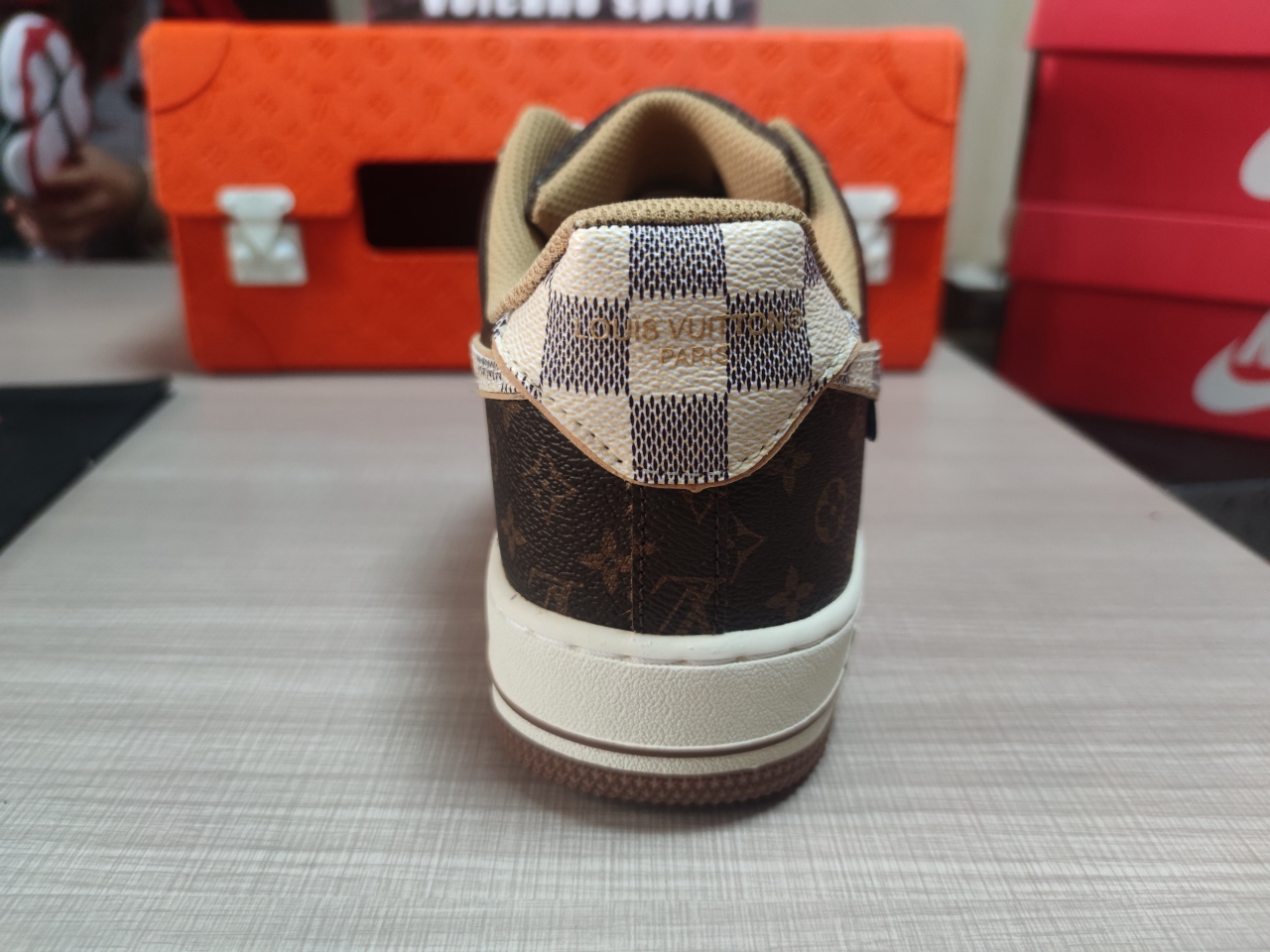 Air Force 1 Low Louis Vuitton Monogram Brown Damier Azur