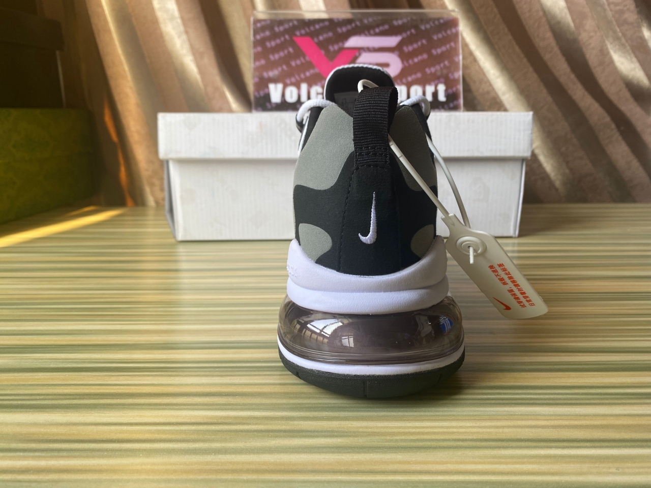 Air Max 270 React White Black Metallic Pewter CT1264-101