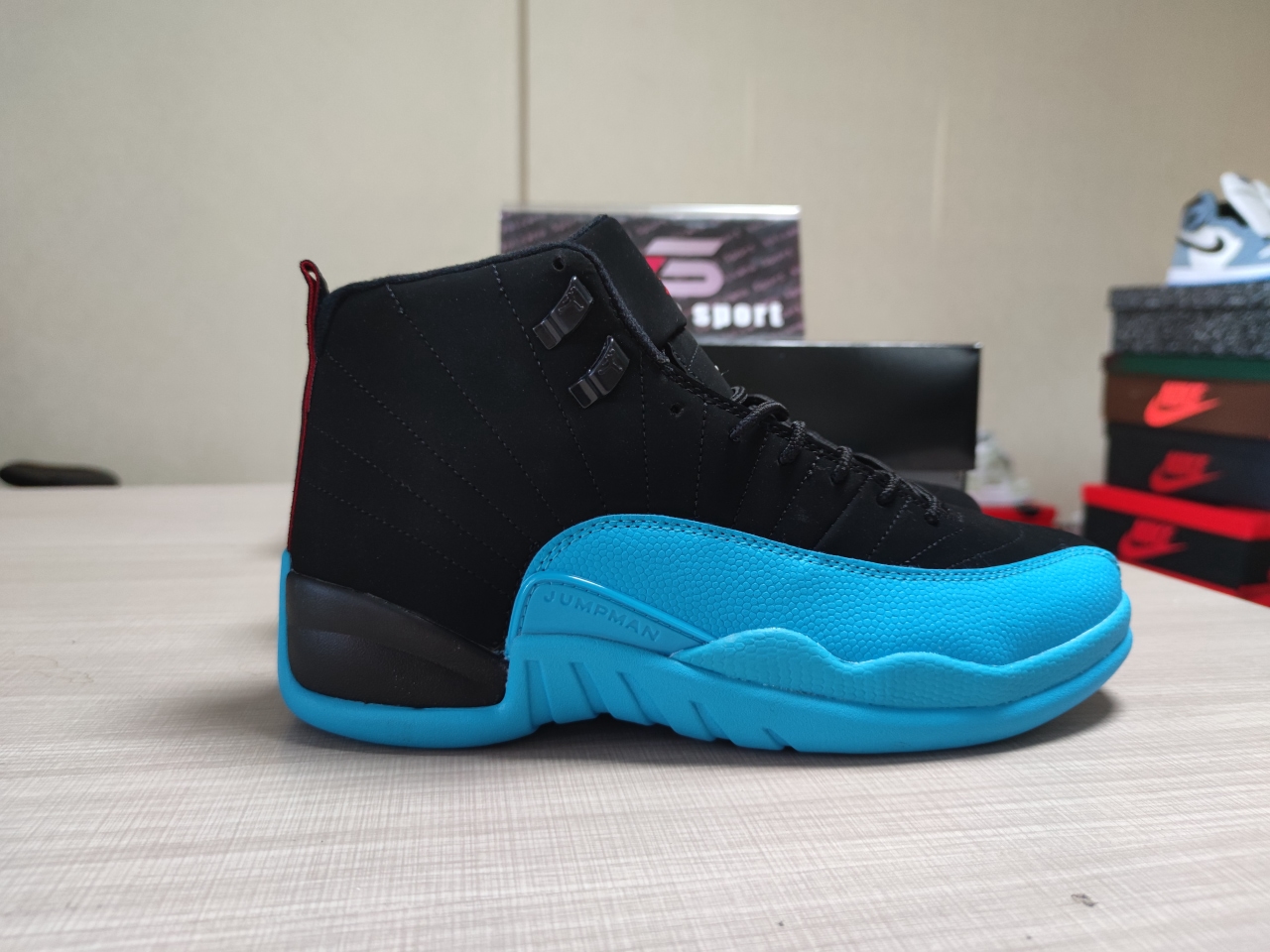 Jordan 12 Retro Black and blue Normal quality