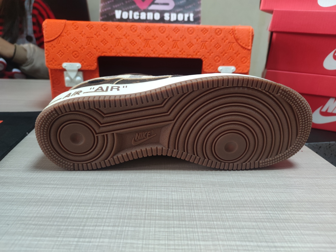 Air Force 1 Low Louis Vuitton Monogram Brown Damier Azur