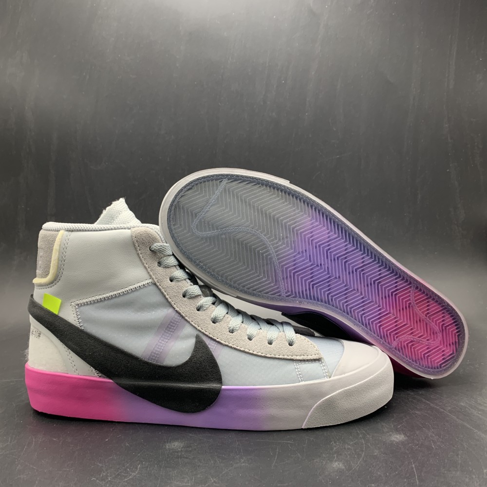 Nike Blazer Mid Off-White Wolf Grey Serena Queen  AA3832-002