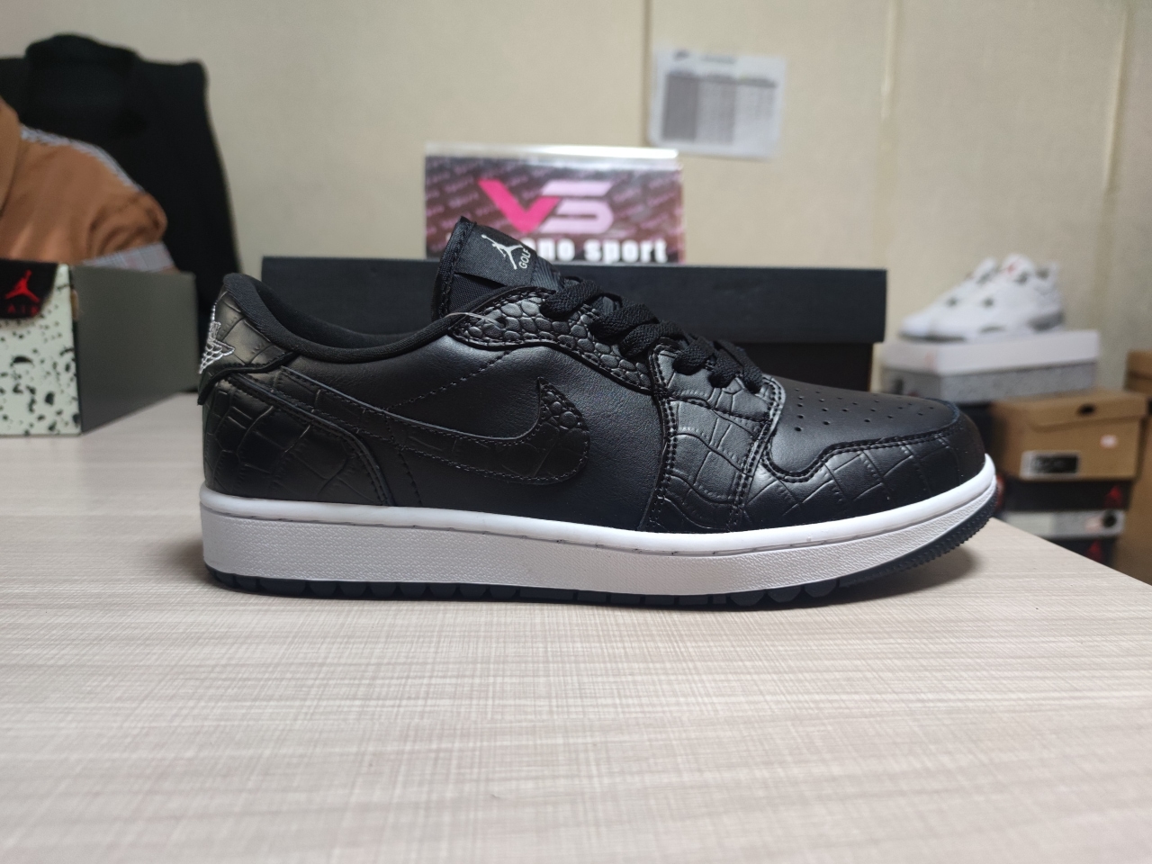 Jordan 1 Retro Low Golf Black Croc DD9315-003