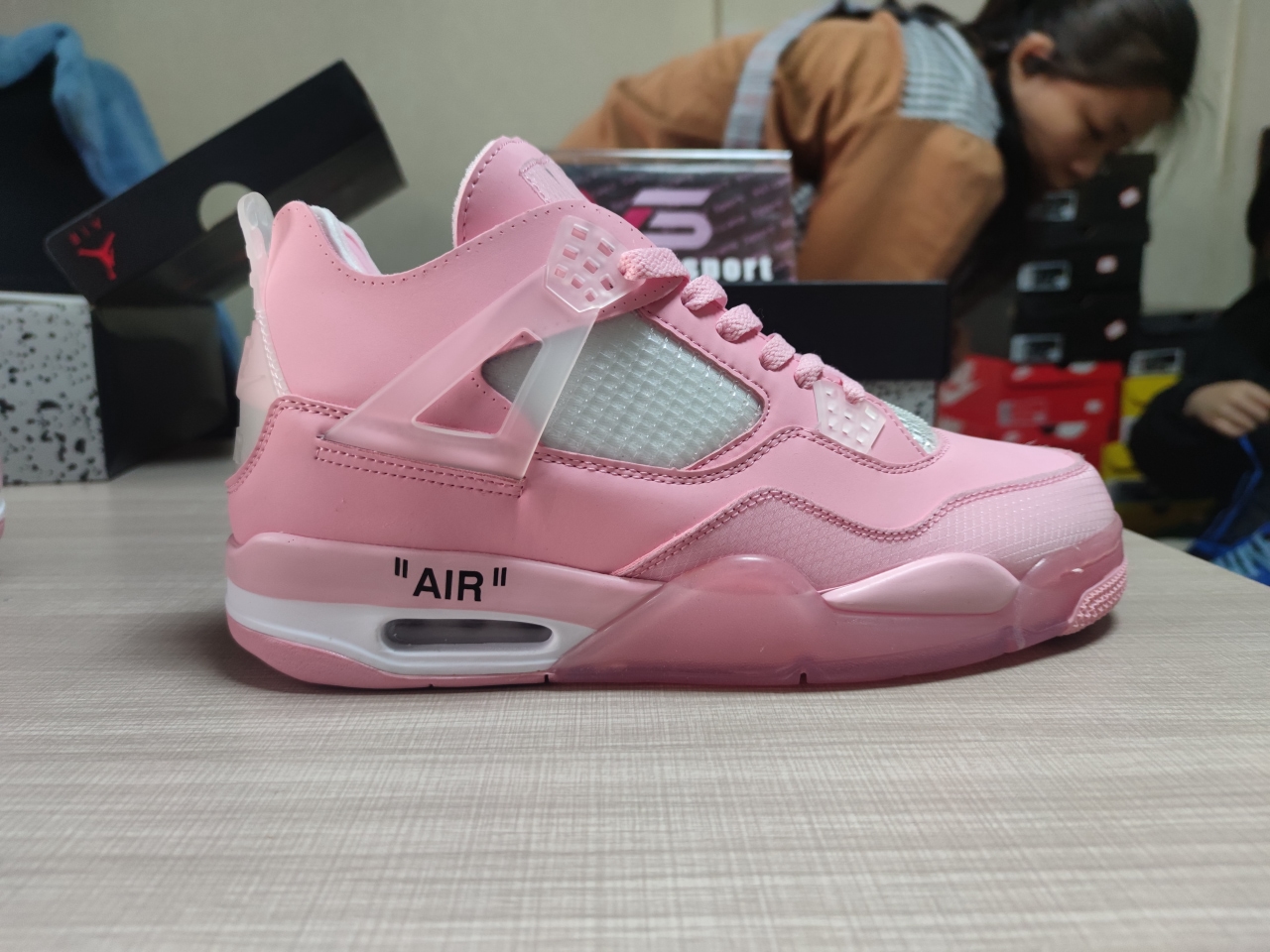 Jordan 4 Retro SP x Off white pink CV9388 600