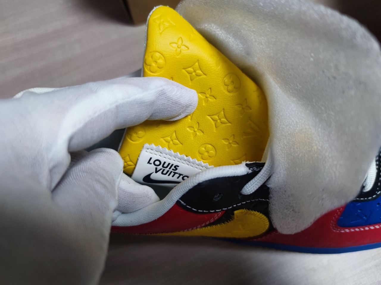 LV x Air Force 1 Low Blue Red Yellow