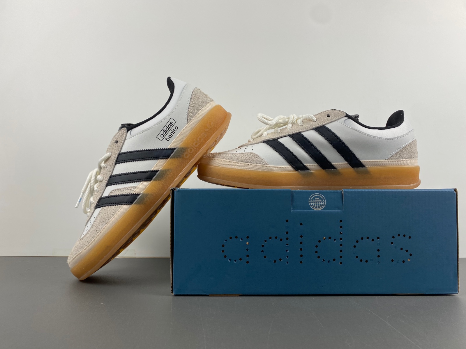 adidas Gazelle Indoor Bad Bunny Off White Black Gum Shoes
