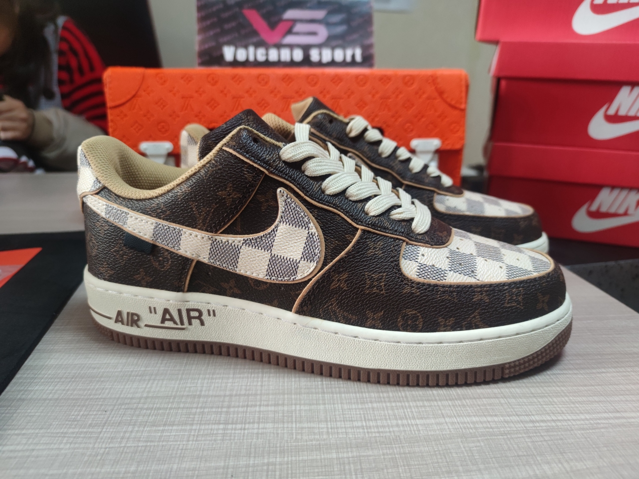Air Force 1 Low Louis Vuitton Monogram Brown Damier Azur