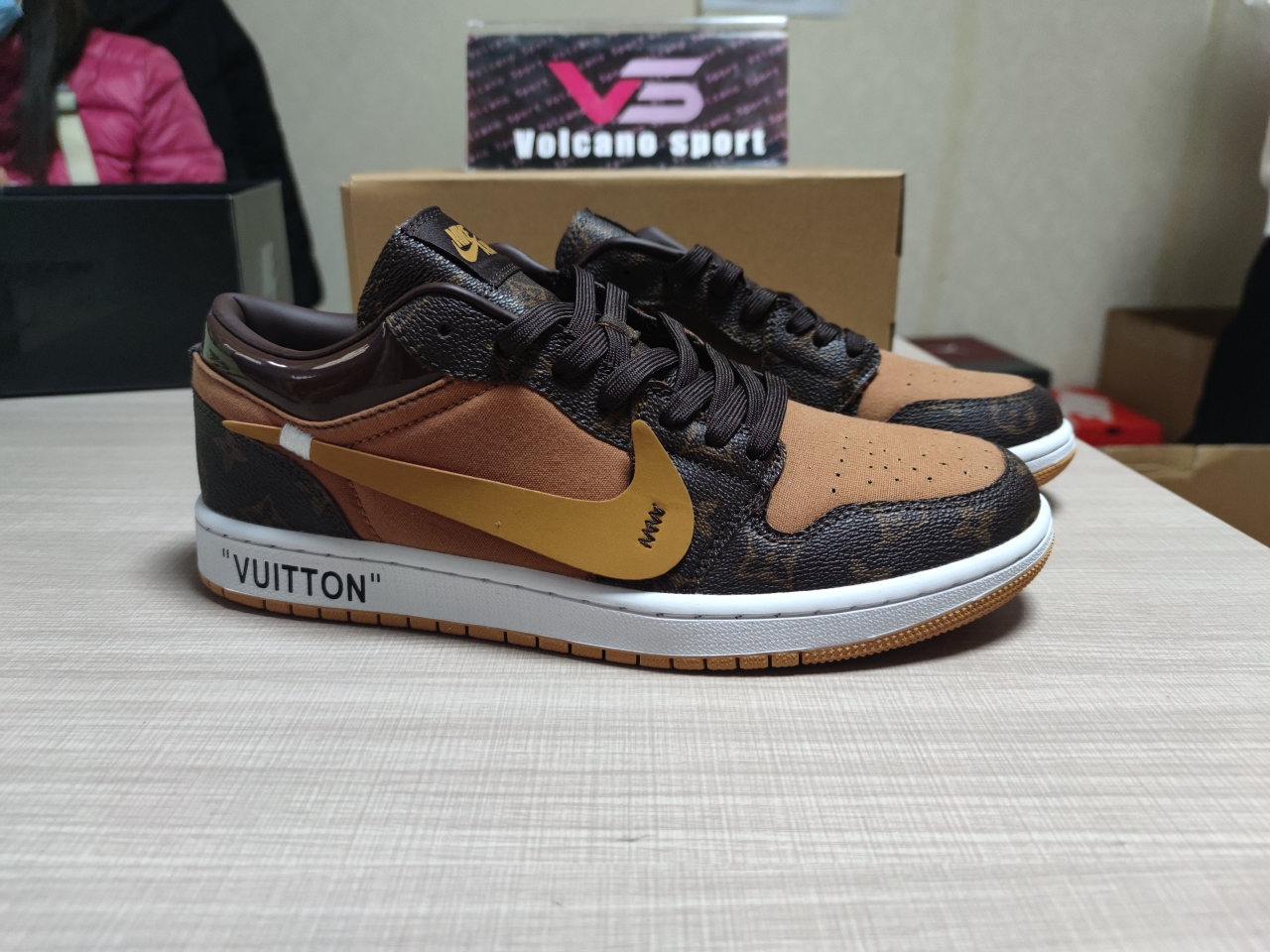 LV x Jordan 1 low