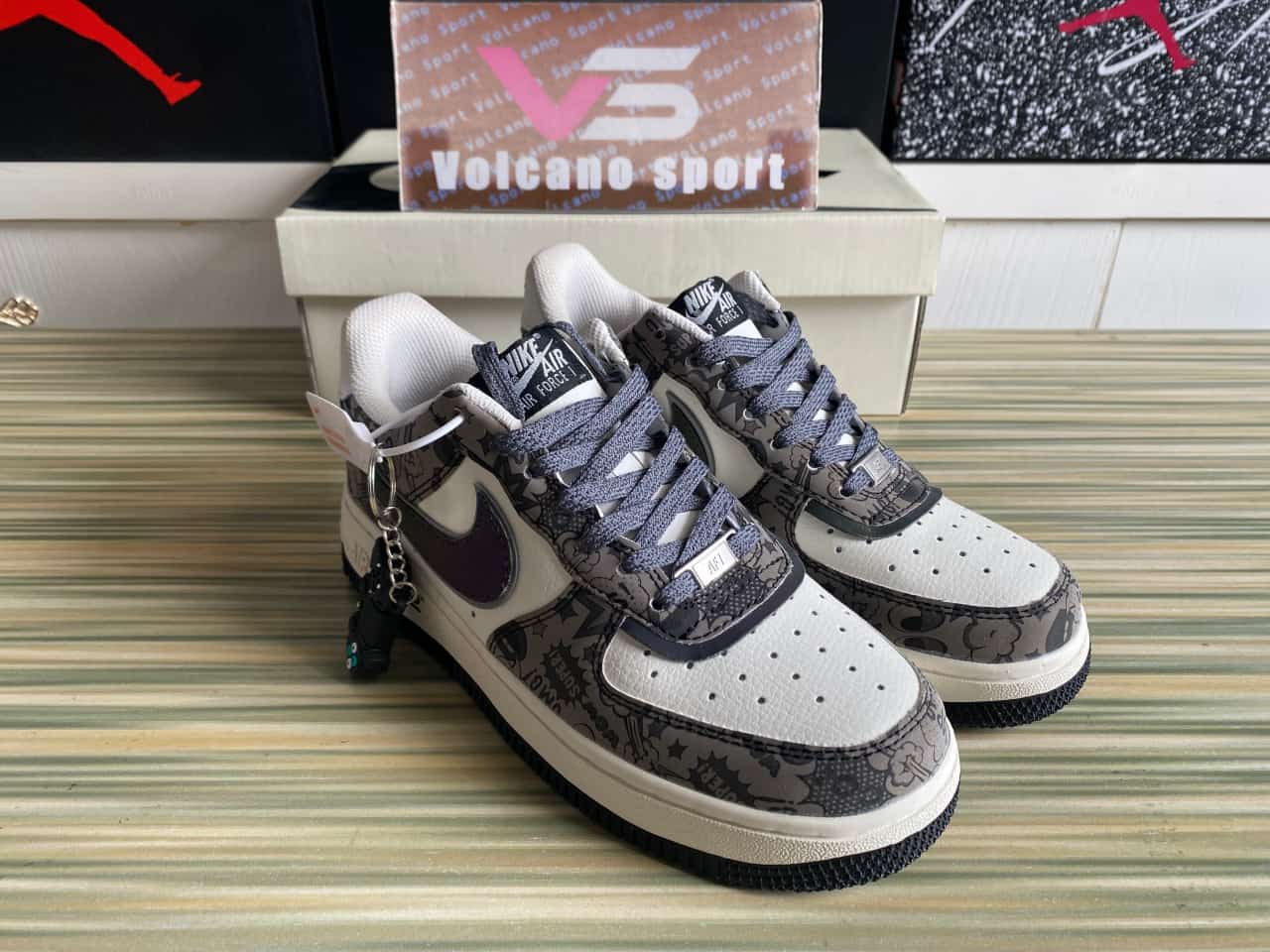 Air Force 1 07 Low Hacker Browm Beige White Black ZG0088-811