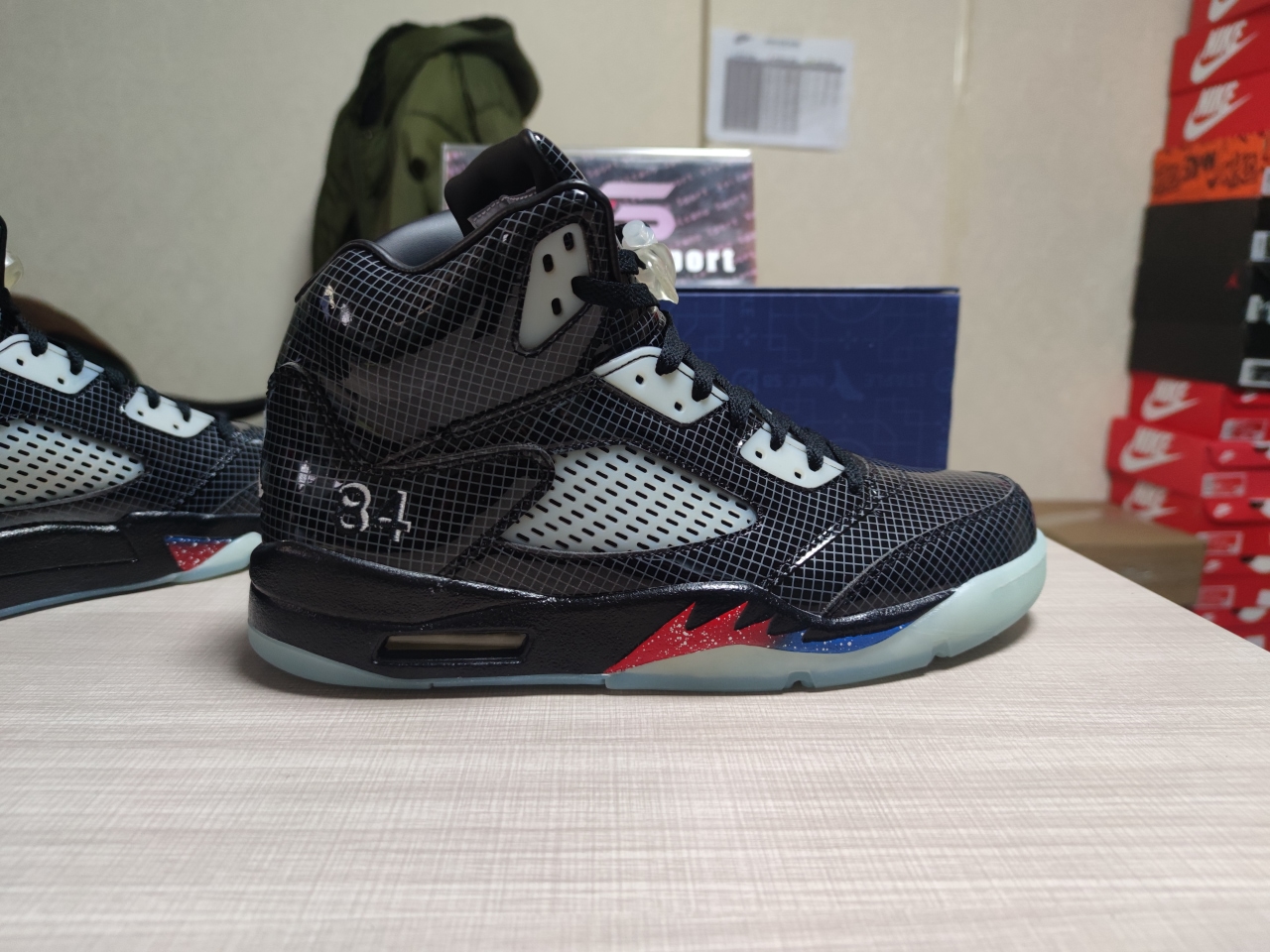Jordan 5 Retro Transformers Black plaid