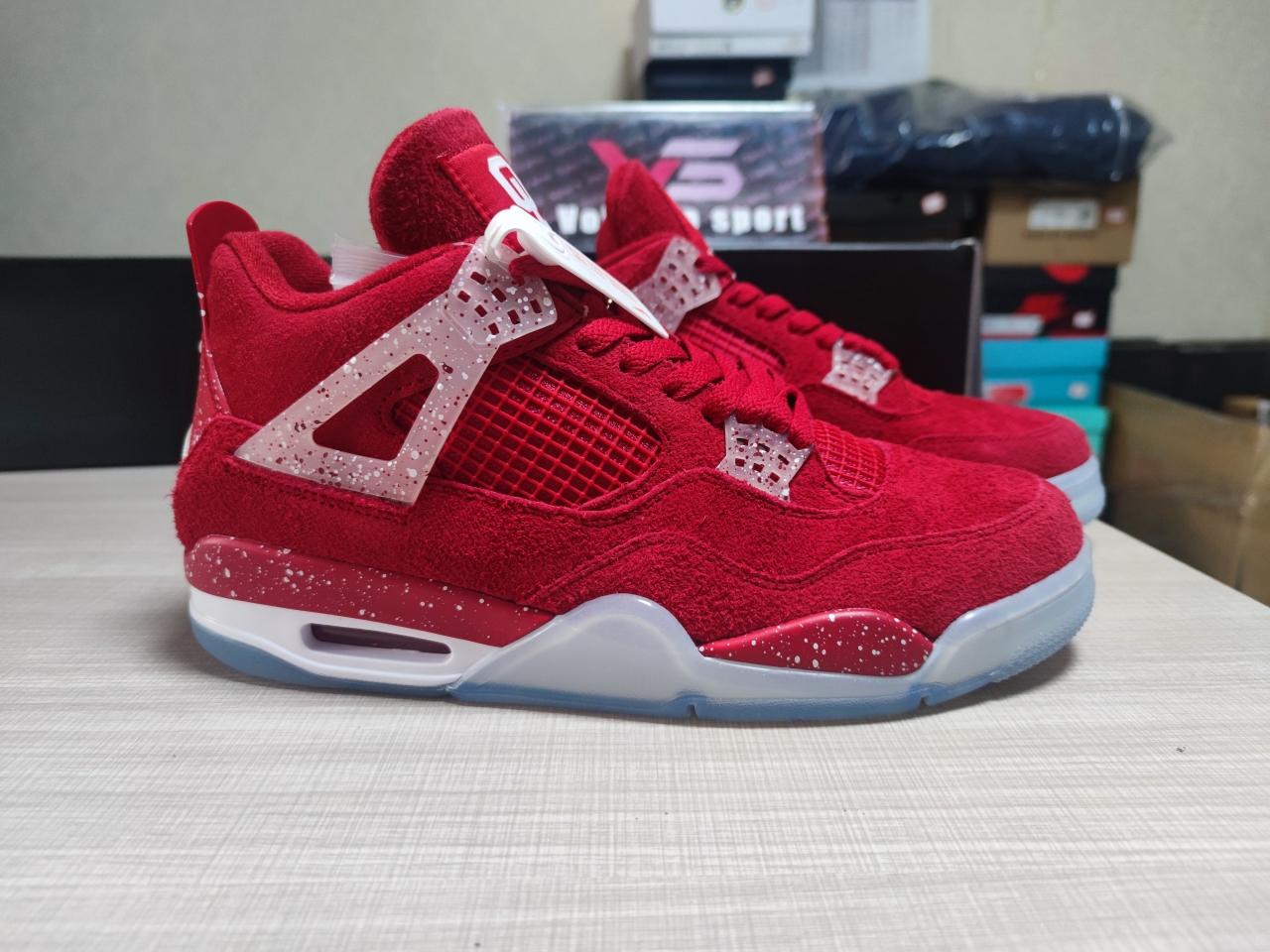 Air Jordan 4 Retro Claret Red/White
