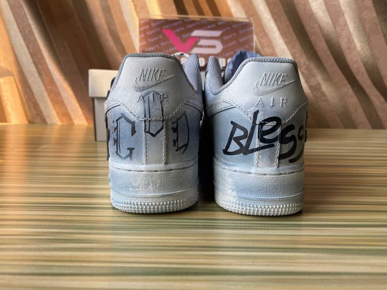 Nike Air Force 1’07 LowWhite/Blue/Chrome Hearts CW2288-111