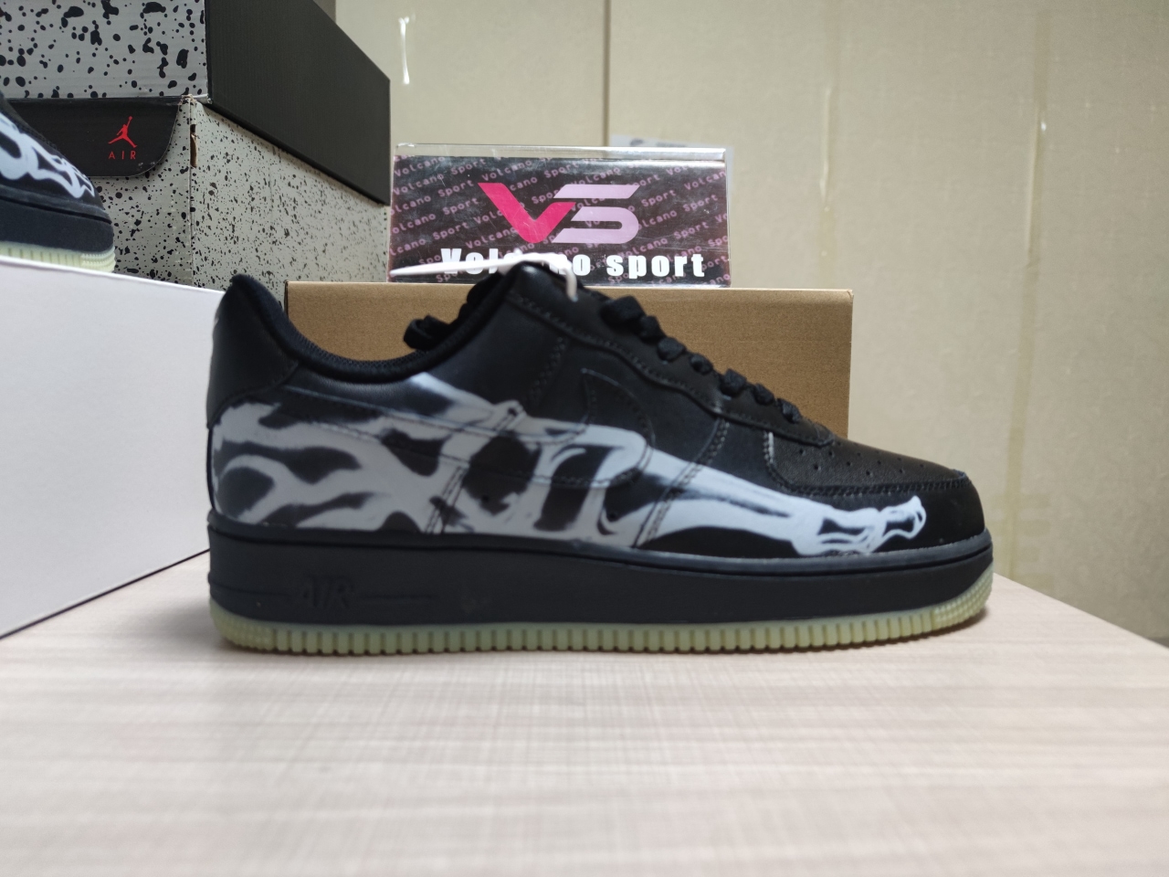 Air Force 1 Low Black Skeleton Halloween BQ7541-001