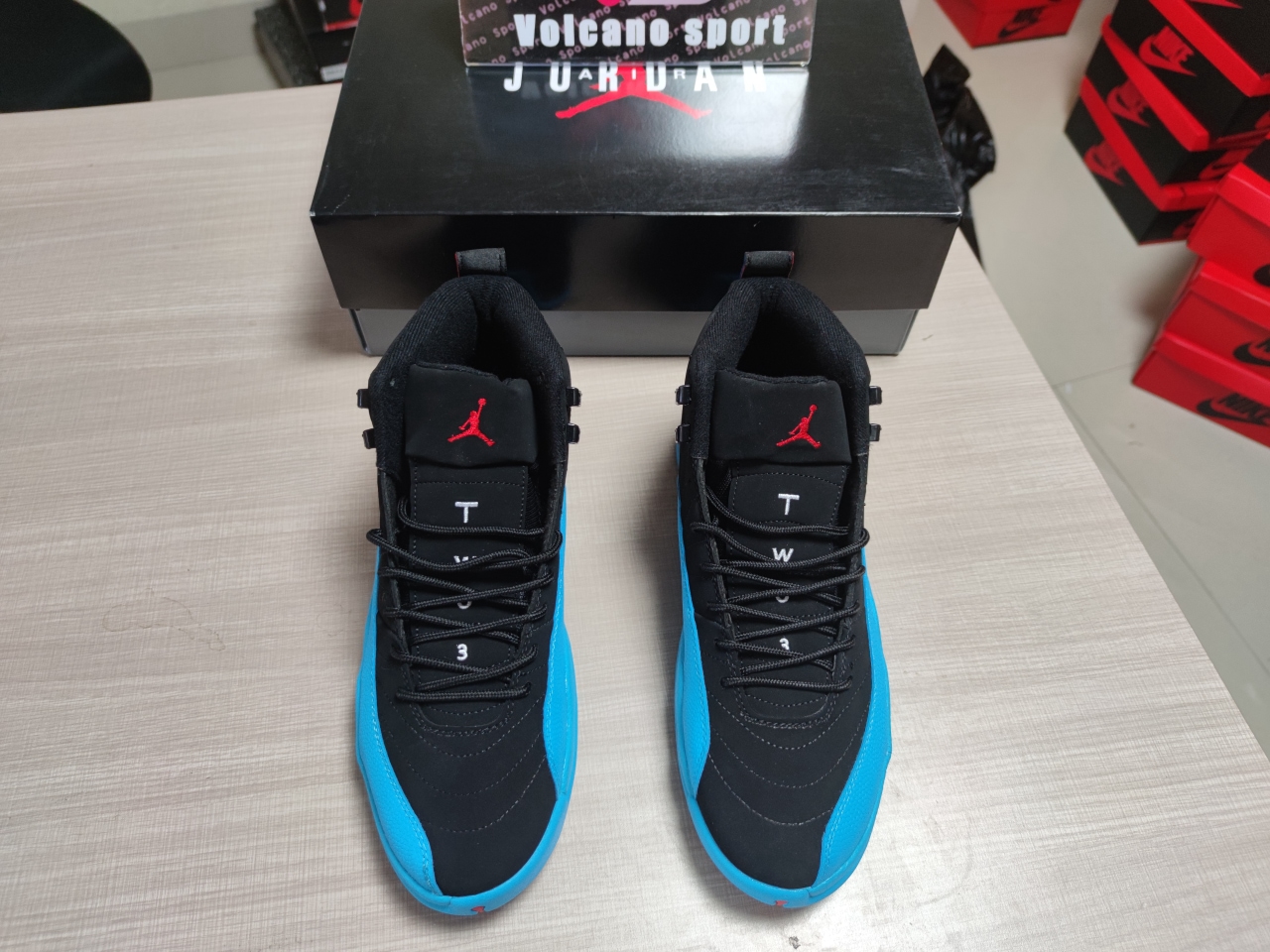 Jordan 12 Retro Black and blue Normal quality
