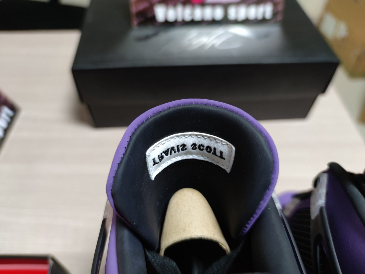 Jordan 4 Retro Purple and black