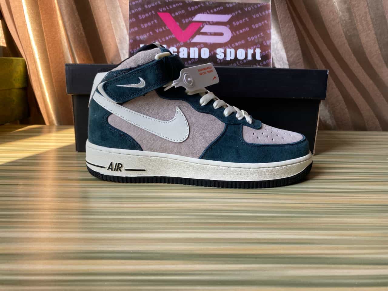 Nike Air Force 1 07 Mid Sail White Dark Green Grey DE6933-865