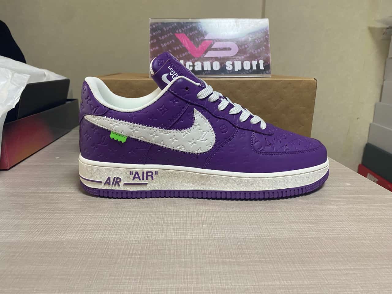 LV X Air force 1 Purple and white