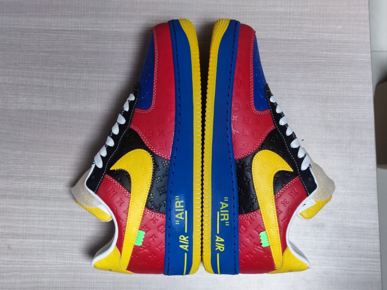 LV x Air Force 1 Low Blue Red Yellow