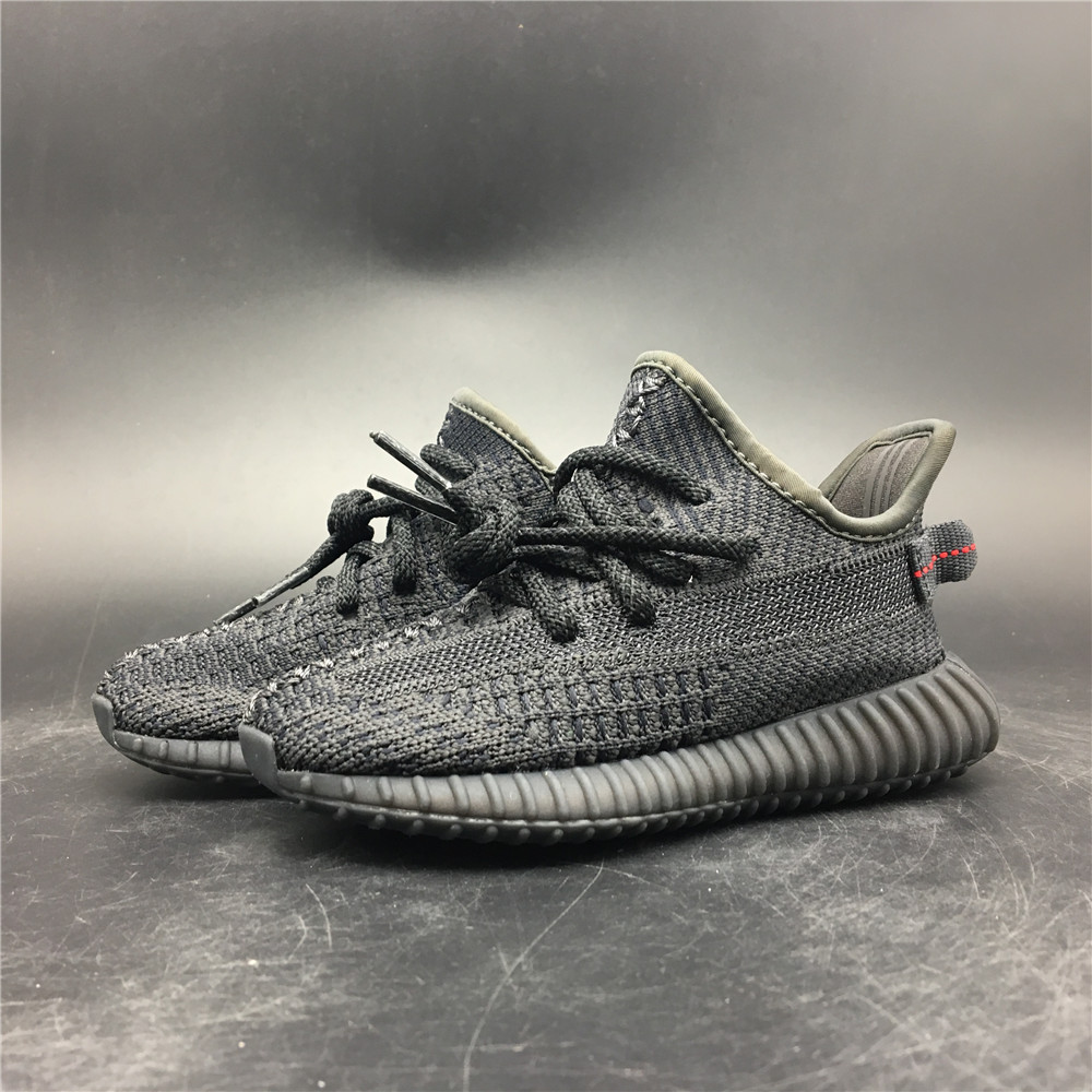 Yeezy Boost 350 V2 Black (Non-Reflective) (Kids)