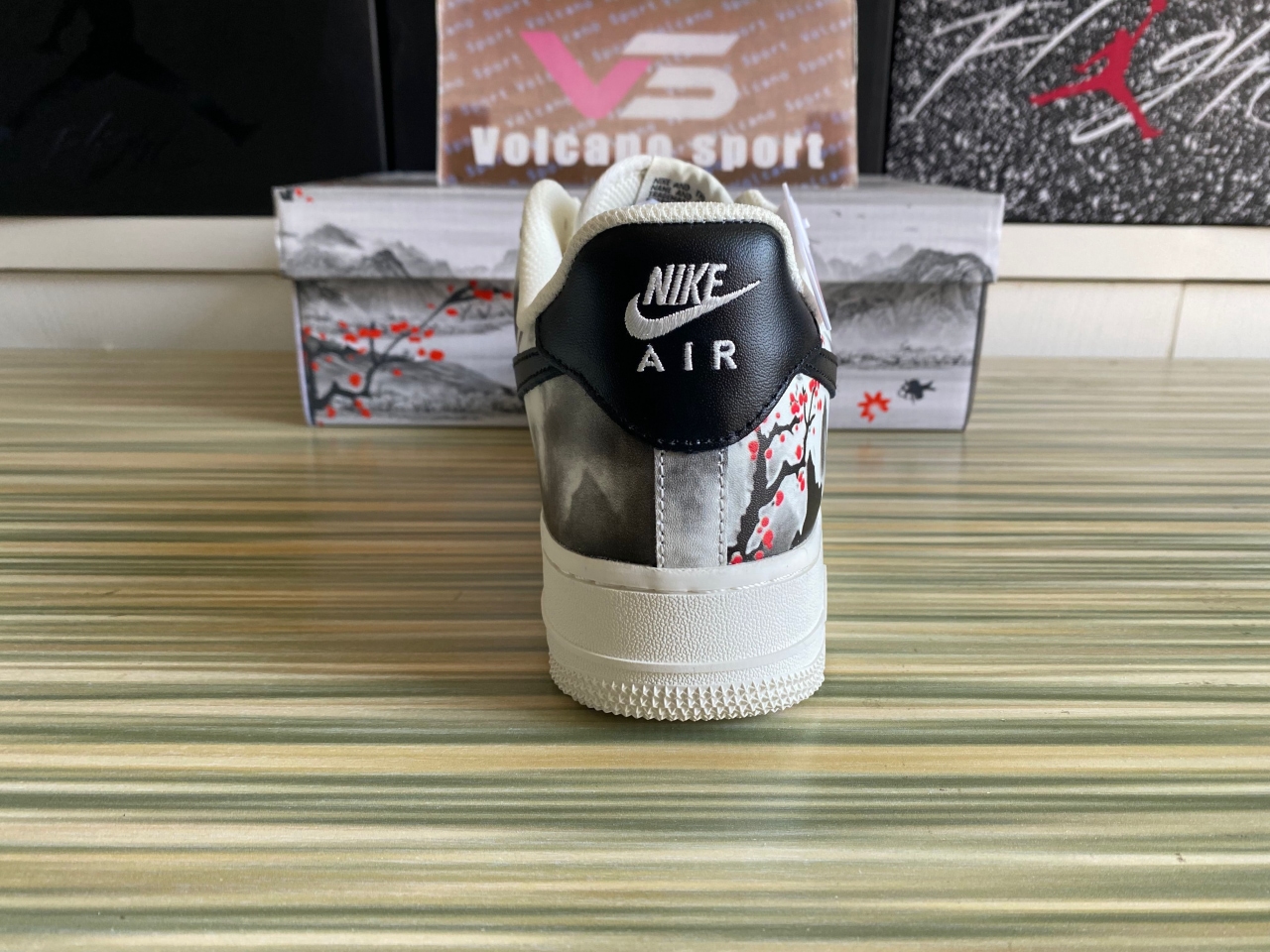 Air Force 1 07 Low Beige Black Painting BL1522-088