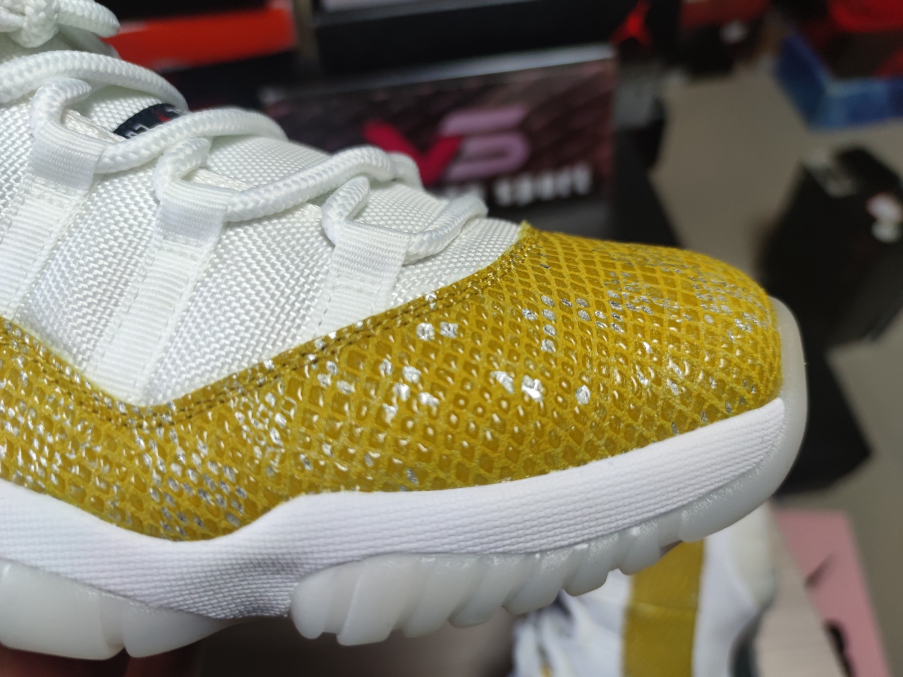 Jordan 11 Retro Low Tour Yellow Snakeskin AH7860 107