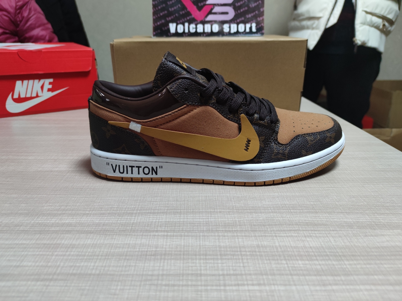 LV x Jordan 1 low