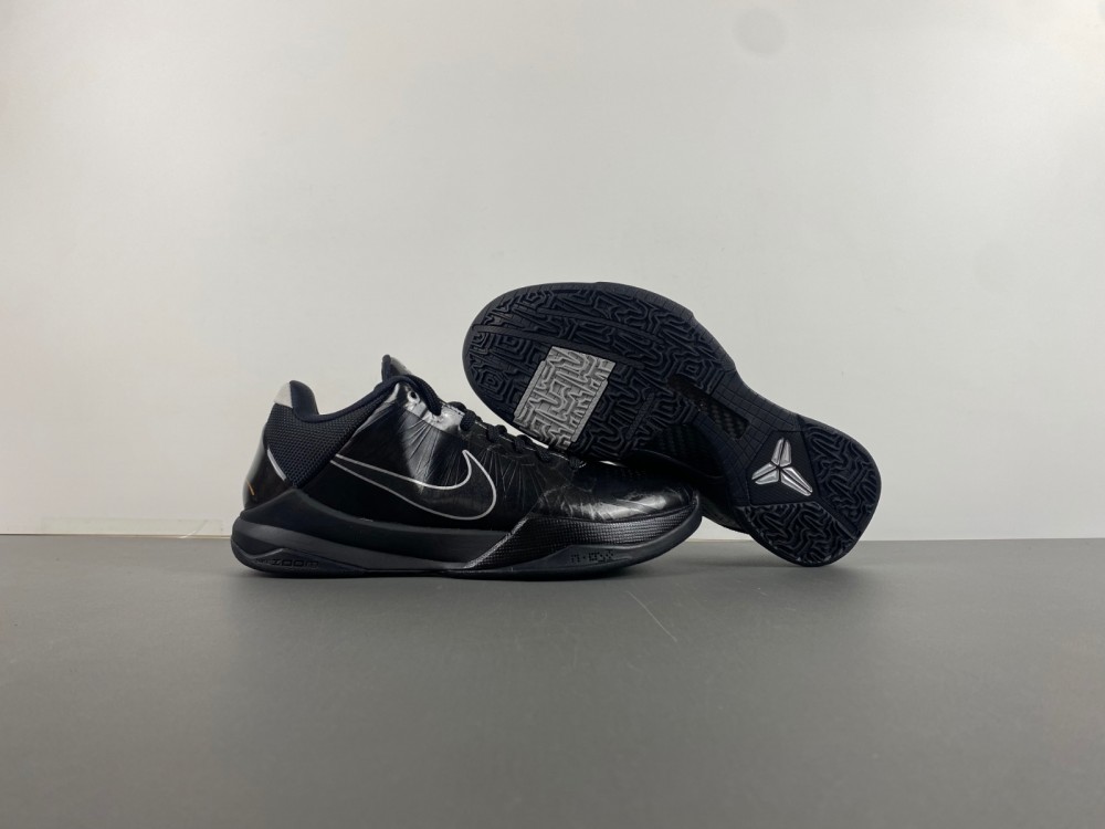 Nike Kobe 5 Blackout Sneakers - Model 386430-003