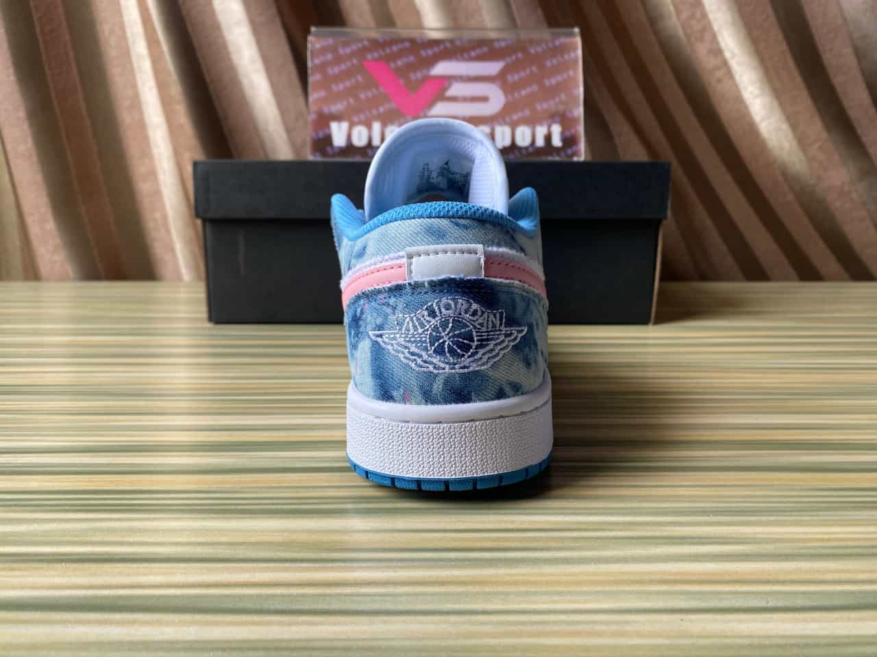 Air Jordan 1 Low Washed Denim/White-Pink DM8947-100
