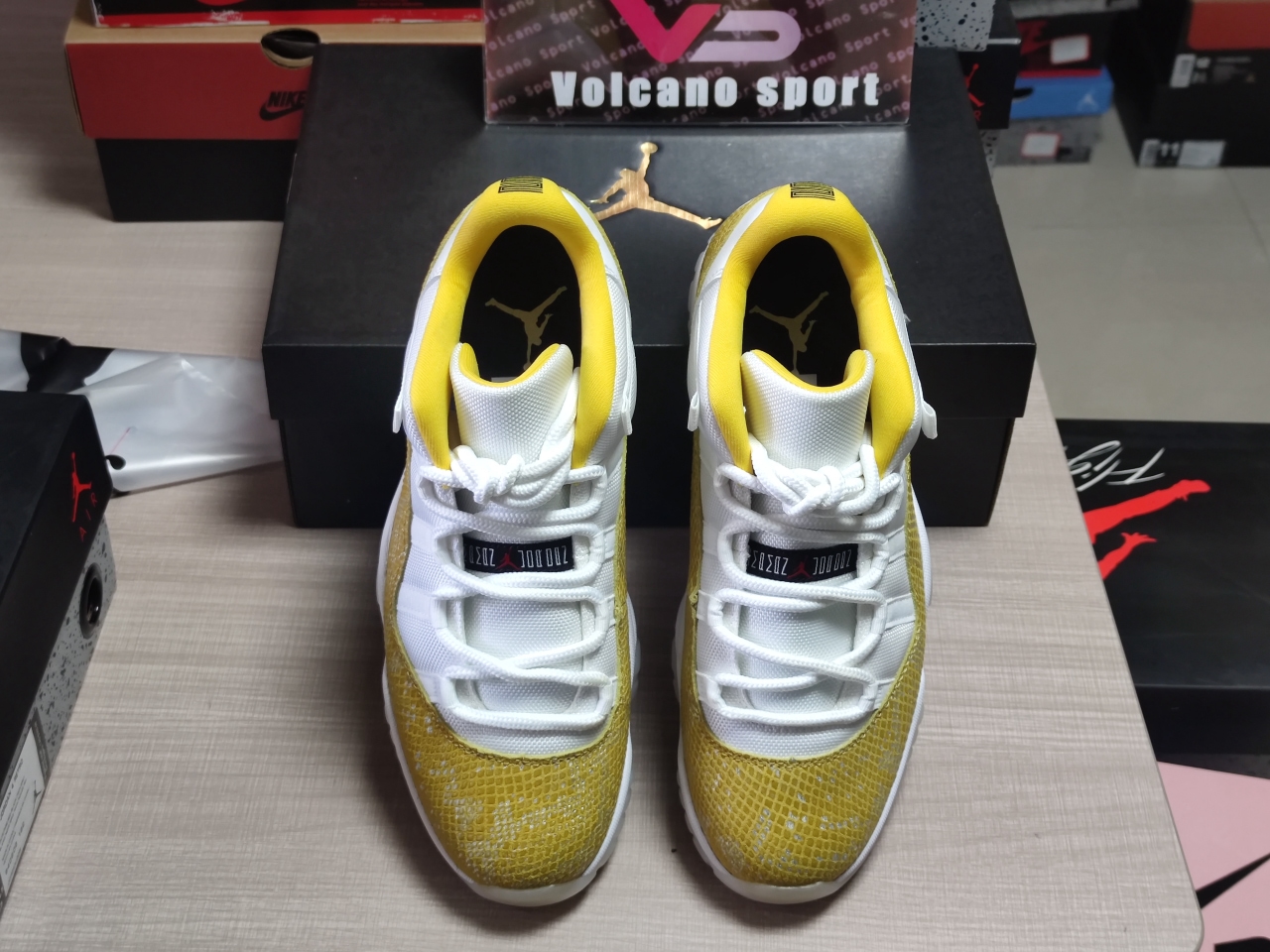 Jordan 11 Retro Low Tour Yellow Snakeskin AH7860 107